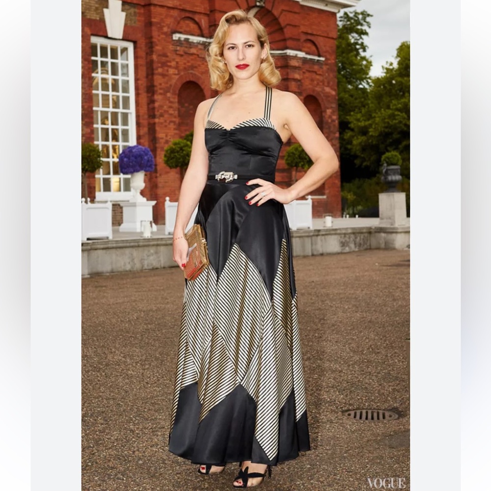 Ralph Lauren Blue Label Silk Maxi Evening Gown - Picture 5 of 12